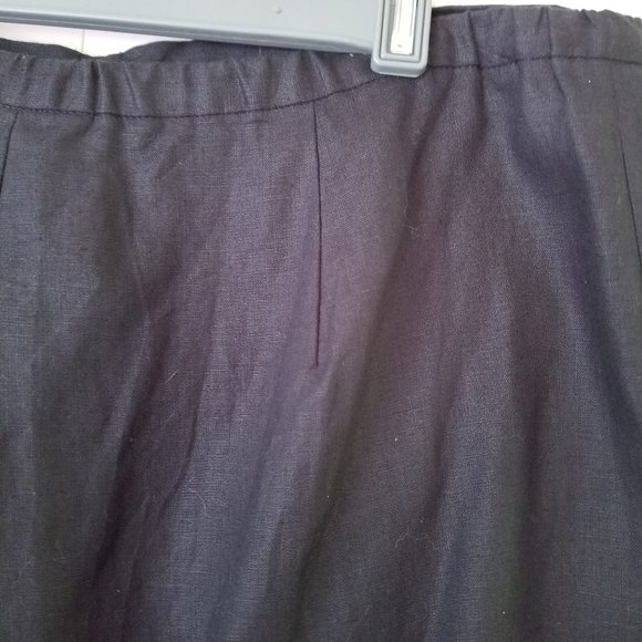 🆕 Black Linen Straight Leg Pants - Picture 4 of 5